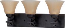  60/1735 - 3-Light Vanity Fixture in Mountain Lodge Finish with Toasted Honey Glass