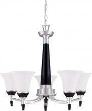  60/1742 - Keen; 5 Light; 26 in.; Chandelier with Satin White Glass