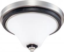  60/1744 - Keen; 1 Light; 11 in.; Flush Dome with Satin White Glass