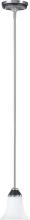  60/1749 - Keen; 1 Light; Mini Pendant with Satin White Glass