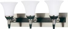  60/1753 - Keen; 3 Light; Vanity with Satin White Glass