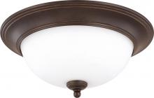  60/1786 - Glenwood; 3 Light; 15 in.; Flush Dome with Satin White Glass