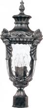  60/2027 - Dunmore; 3 Light; Large Post Lantern with Clear Water Glass