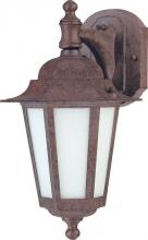 60/2205 - 1-Light Outdoor Wall Lantern (Arm Down) with Photocell in Old Bronze Finish and Frosted Glass (1)