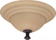  60/2416 - Mericana ES; 2 Light; Flush Mount with Amber Water Glass; Lamp Included