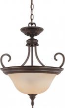  60/2432 - Glenwood ES; 2 Light; Pendant with Satin White Glass; Lamp Included
