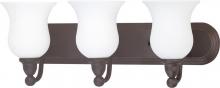  60/2439 - Glenwood ES; 3 Light; Vanity with Satin White Glass; Lamp Included