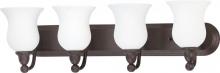  60/2441 - Glenwood ES; 4 Light; Vanity with Satin White Glass; Lamp Included