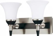  60/2465 - Keen ES; 2 Light; Vanity with Satin White Glass; Lamp Included