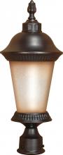  60/2505 - Clarion ES; 3 Light; Post Lantern with Brushed Wheat Glass; Lamp Included