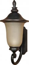  60/2507 - 1-Light Large Outdoor Wall Lantern (Arm Up) with Photocell in Old Penny Bronze Finish and (1) 23W