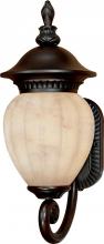  60/2512 - Balun ES; 3 Light; Wall Lantern Arm Up with Honey Marble Glass; Lamp Included