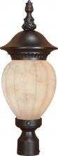  60/2515 - Balun ES; 3 Light; Post Lantern with Honey Marble Glass; Lamp Included