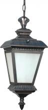  60/2524 - Charter ES; 2 Light; Hanging Lantern with White Water Glass; Lamp Included
