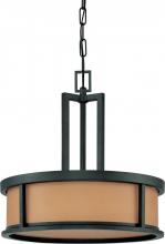  60/3827 - Odeon ES - 4 Light Pendant w/ Parchment Glass - (4) 13w GU24 Lamps Included