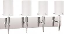  60/3869 - Jet ES - 4 Light Wall Vanity w/ Satin White Glass - (4) 13w GU24 Lamps Included