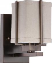  60/4061 - Logan ES - 1 Light Vanity w/ Khaki Fabric Shade - (1) 13w GU24 Lamp Included