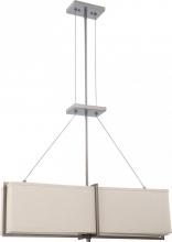  60/4065 - Logas ES - 4 Light Square Pendant w/ Khaki Fabric Shade - (4) 13w GU24 Lamps Included