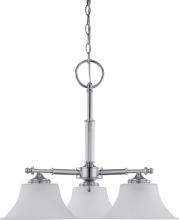  60/4273 - Teller - 3 Light Dinette with Frosted Etched Glass - Polished Chrome Finish