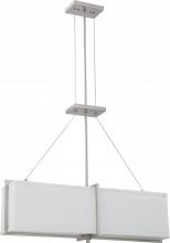  60/4365 - Logas ES - 4 Light Square Pendant w/ Slate Gray Fabric Shade - (4) 13w GU24 Lamps Incl.