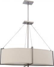  60/4456 - Portia - 6 Light Oval Pendant w/ Khaki Fabric Shade