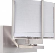  60/4472 - 1-Light Vanity Fixture in Brushed Nickel Finish with Slate Grey Shade