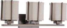  60/4483 - Logan - 3 Light Vanity w/ Khaki Fabric Shade - (3) 13w GU24 Lamps Included