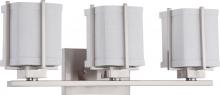  60/4503 - Logan - 3 Light Vanity w/ Slate Gray Fabric Shade - (3) 13w GU24 Lamps Included