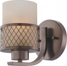  60/4781 - Fusion - 1 Light Vanity Fixture w/ Russet Glass