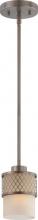  60/4788 - Fusion 1 Light Mini Pendant w/ Russet Glass