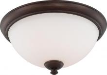  60/5141 - Patton - 3 Light Flush with Frosted Glass - Prairie Bronze Finish