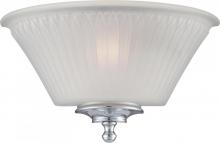  60/5372 - Teller - 1 Light Wall Sconce Polished Nickel with Frosted Glass - Polished Chrome Finish