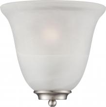  60/5376 - Empire - 1 Light Wall Sconce Alabaster Glass - Brushed Nickel Finish