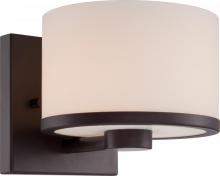 60/5571 - Celine - 1 Light Vanity with Satin White Glass - Venetian Bronze Finish