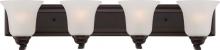  60/5694 - Elizabeth - 4 Light Vanity with Frosted Glass - Sudbury Bronze Finish