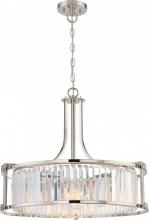  60/5761 - Krys- 4 Light Crystal Accent Pendant - Polished Nickel Finish