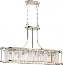  60/5765 - Krys- 4 Light Crystal Accent Island Pendant - Polished Nickel Finish