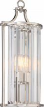  60/5767 - Krys- 1 Light Crystal Accent Wall Sconce (Long) - Polished Nickel Finish