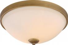  60/5814 - Dillard - 2 Light Flush Fixture with White Glass