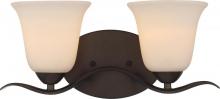  60/5912 - Dillard - 2 Light Vanity with White Glass