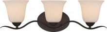  60/5913 - Dillard - 3 Light Vanity with White Glass