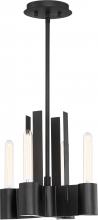  60/6493 - Rodin - 4 Light Pendant; Aged Bronze Finish