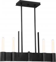  60/6494 - Rodin - 4 Light Island Pendant; Aged Bronze Finish