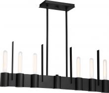  60/6495 - Rodin - 6 Light Island Pendant; Aged Bronze Finish