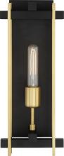  60/6521 - Marion - 1 Light Wall Sconce - Aged Bonze Finish with Natural Brass Accents