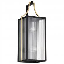  60/8503 - Holden; Large Outdoor Lantern; Gold and Black Finish; Clear Glass