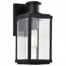  60/8510 - Luca; Small Outdoor Lantern; Sand Black Finish; Clear Beveled Glass
