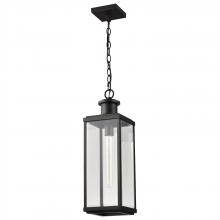  60/8514 - Luca; Hanging Pendant; Sand Black Finish; Clear Beveled Glass