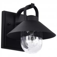  60/8540 - Ridge; Small Outdoor Lantern; Black Finish; Clear Seeded Glass