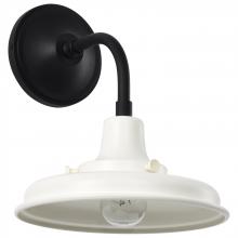  60/8560 - Morris; Small Outdoor Lantern; Black Finish; White Shade